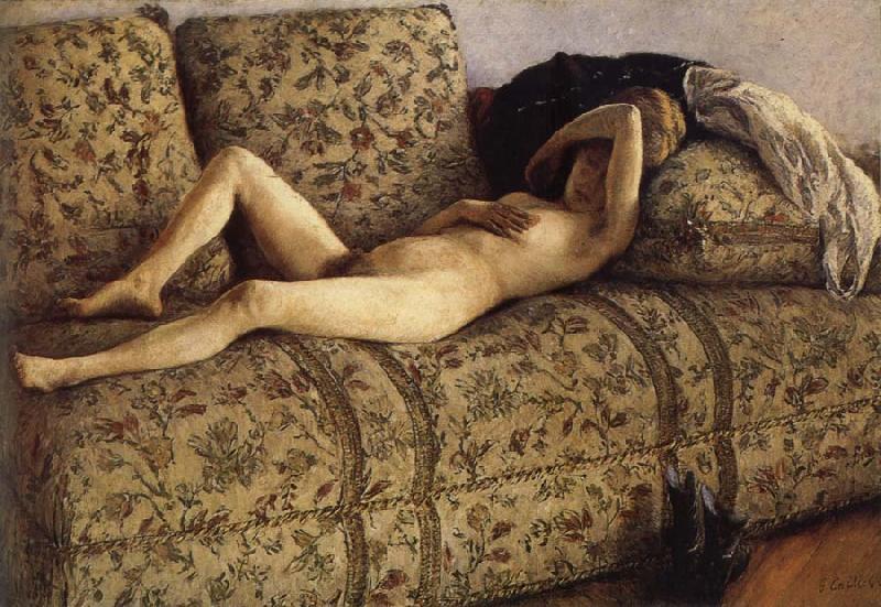 Gustave Caillebotte The female nude on the sofa